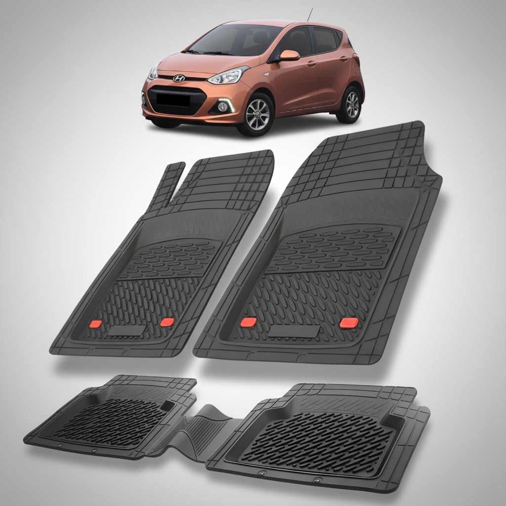 Covorase Auto Hyundai i10 2013-2016 - Tavita Cauciuc-Black