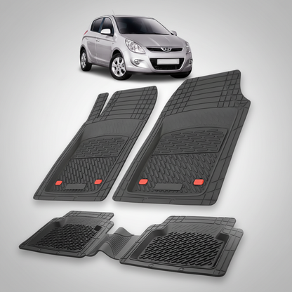 Covorase Auto Hyundai i20 2008-2012 - Tavita Cauciuc-Black