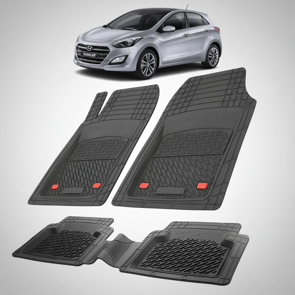 Covorase Auto TeamCar® Hyundai i30 II (2012-2017) - Cauciuc Tip Tavita