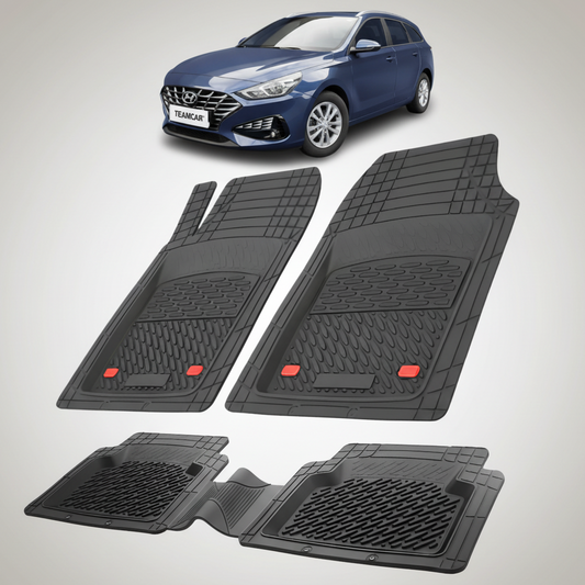 Covorase Hyundai i30 III Tourer 2020-2026 - Cauciuc Tip Tavita -Black