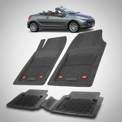 Covorase Auto Tip Tavita Compatibile Peugeot 207 CC (2006-2009)-Black
