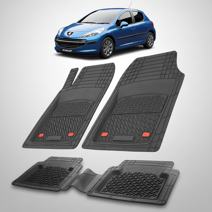 Covorase Auto Tip Tavita Compatibile Peugeot 207 Hatchback (5 usi 2006-2009)-Black