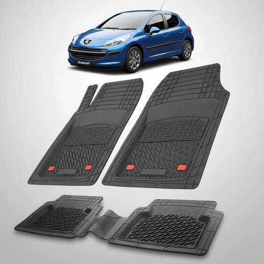 Covorase Auto Tip Tavita Compatibile Peugeot 207 Hatchback (5 usi 2006-2009)-Black