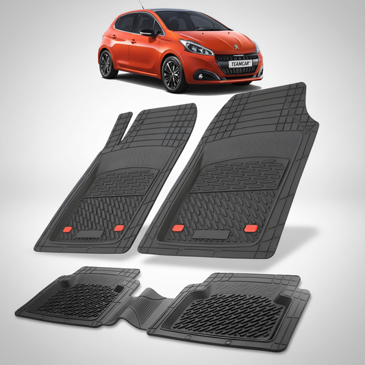 Covorase Auto Tip Tavita Compatibile Peugeot 208 (5 usi,2015-2019) Black