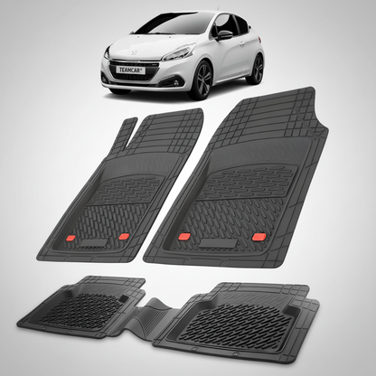 Covorase Auto Tip Tavita Compatibile Peugeot 208 (3 usi,2015-2019) Black