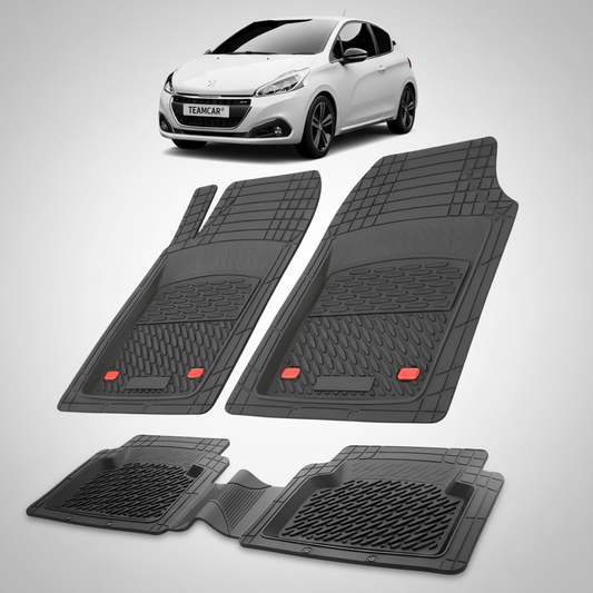Covorase Auto Tip Tavita Compatibile Peugeot 208 (3 usi,2015-2019) Black