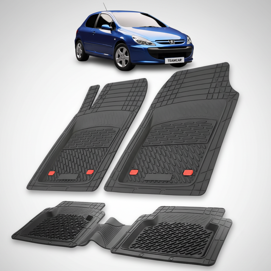 Covorase Auto Tip Tavita Compatibile Peugeot 307 Hatchback 3 usi 2001-2005 Black