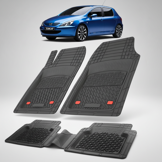 Covorase Auto Tip Tavita Compatibile Peugeot 307 Hatchback 5 usi 2001-2005 Black