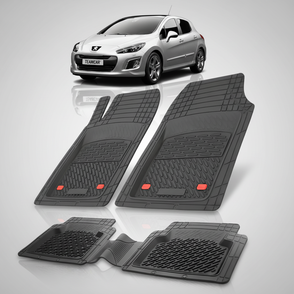 Covorase Auto Tip Tavita Compatibile Peugeot 308 FL (2011-2013) Black