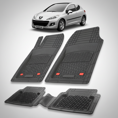 Covorase Tip Tavita Compatibile Peugeot 207 Hatchback (3 usi 2009-2012)-Black