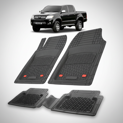 Covorase Auto Tip Tavita Compatibile Toyota Hilux VII (2005–2015) Negru