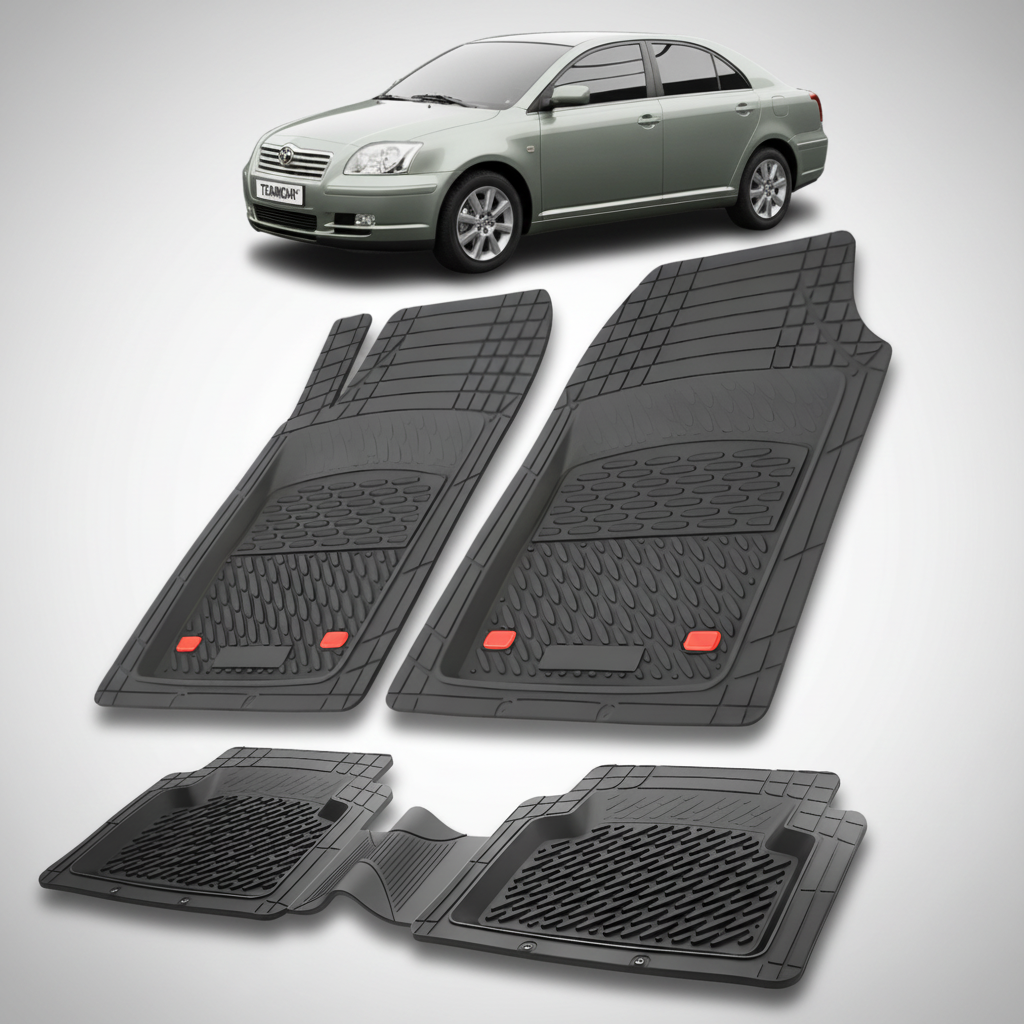 Covorase Auto Tip Tavita Compatibile Toyota Avensis T25 (2003-2009) Negru