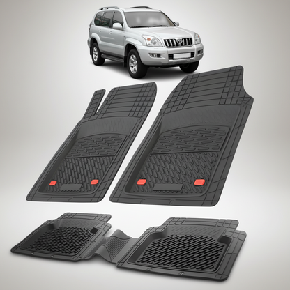 Covorase Auto Tip Tavita Compatibile Toyota Land Cruiser J120 (2002-2009) Negru