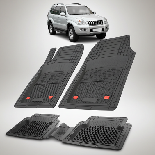 Covorase Auto Tip Tavita Compatibile Toyota Land Cruiser J120 (2002-2009) Negru