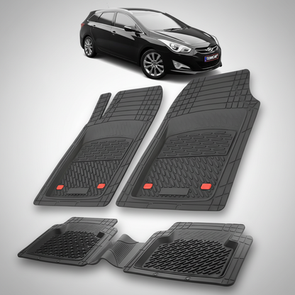 Covorase Hyundai i40 Wagon 2011 – 2015 - Cauciuc Tip Tavita -Black
