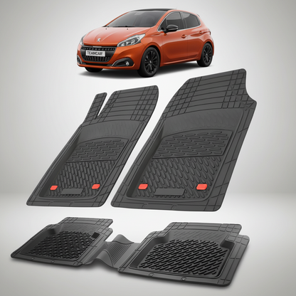 Covorase Auto Tip Tavita Compatibile Peugeot 208 (5 usi,2012-2015) Negru