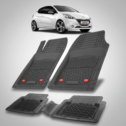 Covorase Auto Tip Tavita Compatibile Peugeot 208 (3 usi,2012-2015) Black