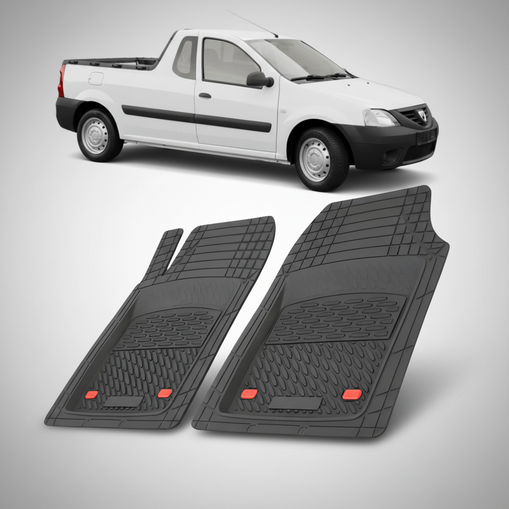 Covorase Tip Tavita Compatibile Dacia Logan Pick-Up (2008–2012) , Negru