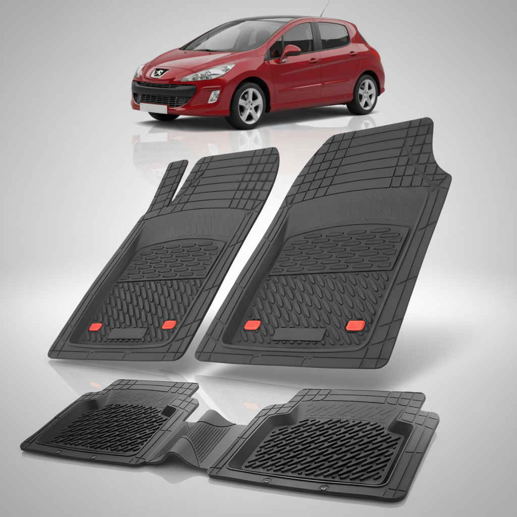 Covorase Auto Tip Tavita Compatibile Peugeot 308 5 usi (2007-2011) Black