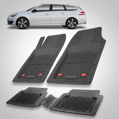 Covorase Auto Tip Tavita Compatibile Peugeot 308 II SW (2013-2021) Black