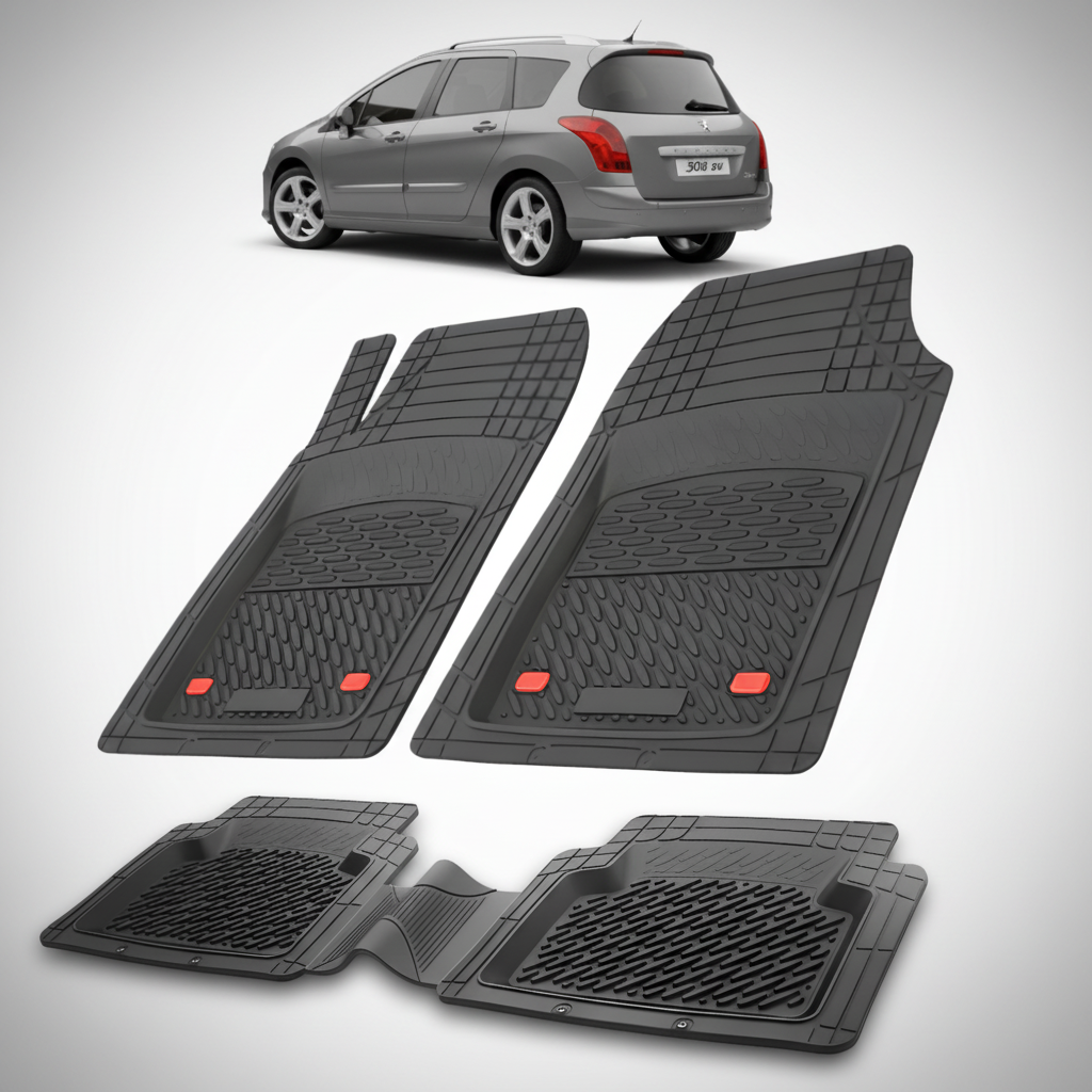 Covorase Auto Tip Tavita Compatibile Peugeot 308 SW (2007-2011) Black