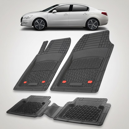 Covorase Auto TeamCar® Tip Tavita Compatibile Peugeot 508 I (2010-2018) Negru