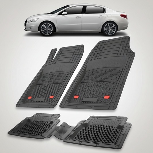 Covorase Auto TeamCar® Tip Tavita Compatibile Peugeot 508 I (2010-2018) Negru