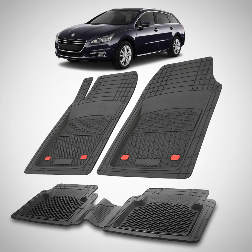 Covorase Auto TeamCar® Tip Tavita Compatibile Peugeot 508 I SW (2010-2014) Black