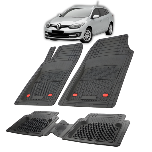 Covorase Auto TeamCar® Tip Tavita Compatibile Renault Megane III Combi Facelift, Negru