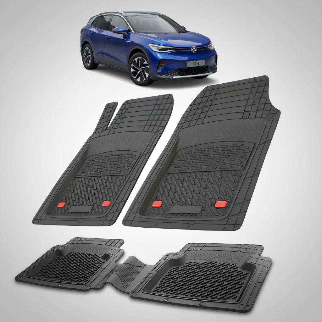 Covorașe Auto Tip Tăviță Compatibile Volkswagen ID.4 2020-2025 - Black