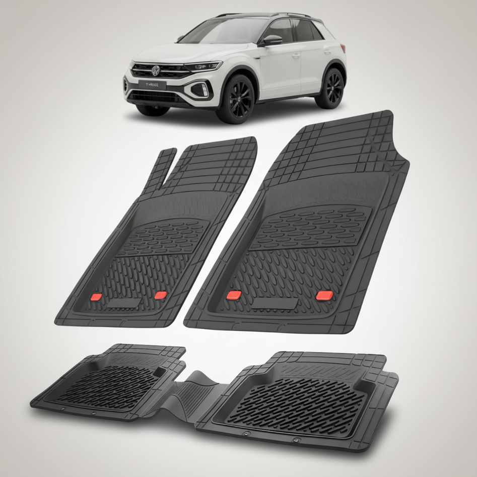 Covorașe Auto Tip Tăviță Compatibile Volkswagen T-Roc I (2021-2025) - Black