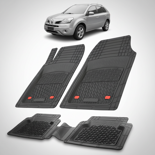 Covorase Auto TeamCar® Tip Tavita Compatibile Renault Koleos I (2008-2016) Negru