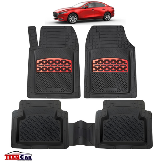 Mazda 3 BP Covorașe Auto TeamCar® Tip Tăviță Compatibile (2019–prezent) - Sedan Red