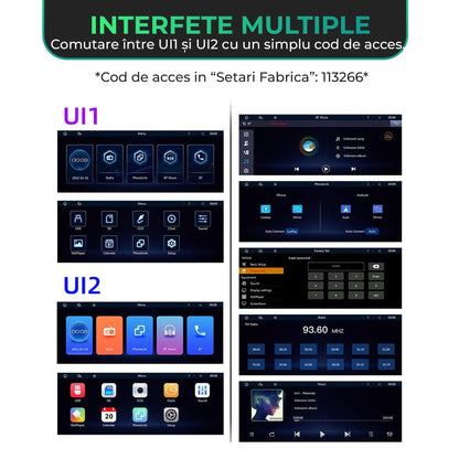 Navigatie Auto Timebox, Apple CarPlay, Android Auto, Wireless, USB 2, Aux