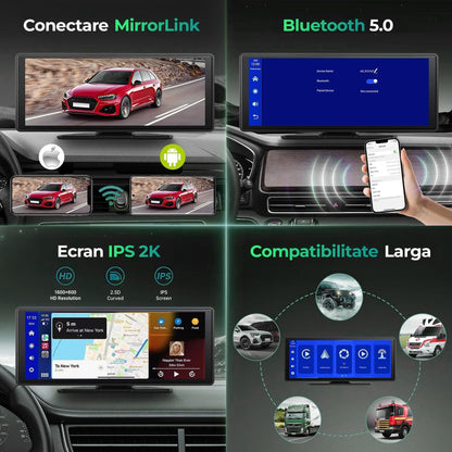 Navigatie Auto Timebox, Apple CarPlay, Android Auto, Wireless, Aux