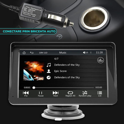 Navigatie Auto Timebox, Apple CarPlay, Android Auto, Ecran HD 7" inch