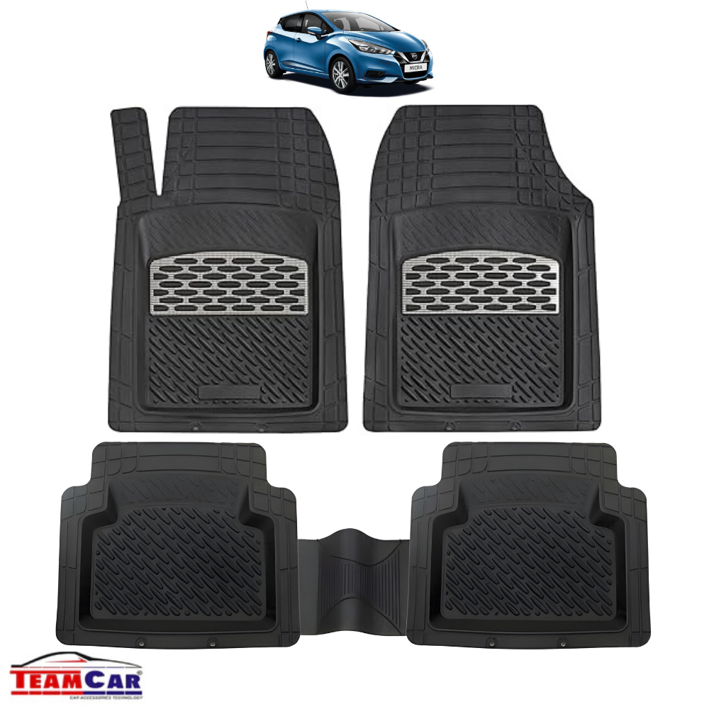 Nissan Micra K14 Covorase Auto TeamCar® Tip Tavita Compatibile (2017–) Silver