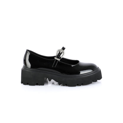 Chunky Mary Jane Obsidian | Western Buckle
