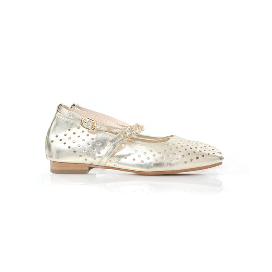 Ballerina Mary Jane Doré | Perforated Detail