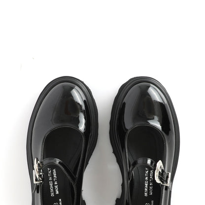 Chunky Mary Jane Obsidian | Western Buckle