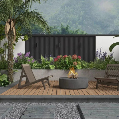 Lambriu decorativ WPC, reliefat, pentru exterior, montaj rapid, rezistenta ridicata, Naimeed D7491, 280x22x2.6cm, Stejar gri