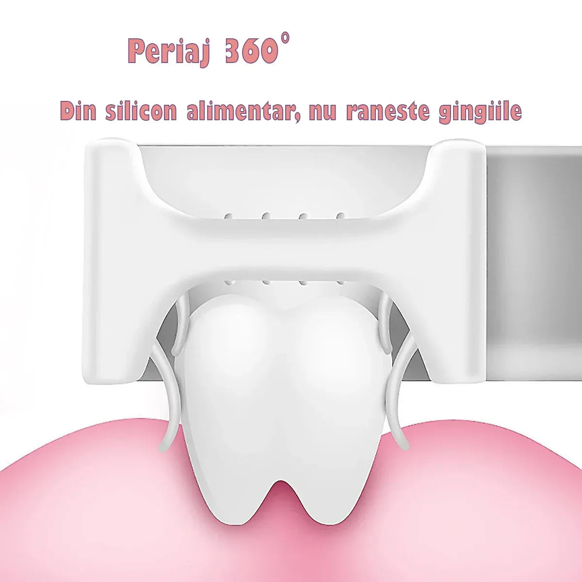 Set 2 Periute de Dinti, U-shape, pentru Copii 2-7 ani, Naimeed D4374, Galben