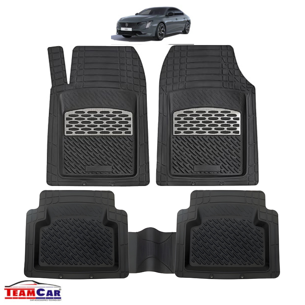 Covorase Auto TeamCar® Tip Tavita Compatibile Peugeot 508 II (2018-2024) Carbon