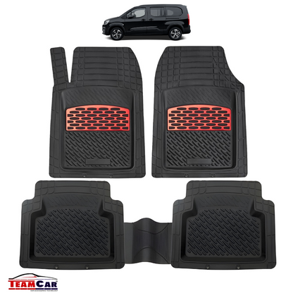Covorase Auto TeamCar® Tip Tavita Compatibile Peugeot Partner/Rifter (2018-2024) Red