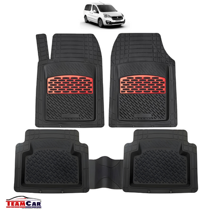 Covorase Auto TeamCar® Tip Tavita Compatibile Peugeot Partner II Tepee (2008-2018) Red