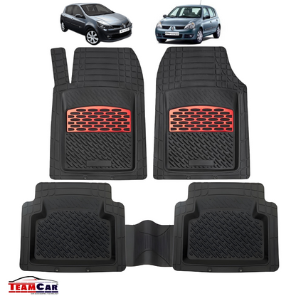 Renault Clio II Covorase Auto TeamCar® Tip Tavita Compatibile Hatchback (1998-2012) Red