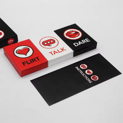 Talk Flirt Dare, 3 în 1, Joc de cărți pentru cupluri
