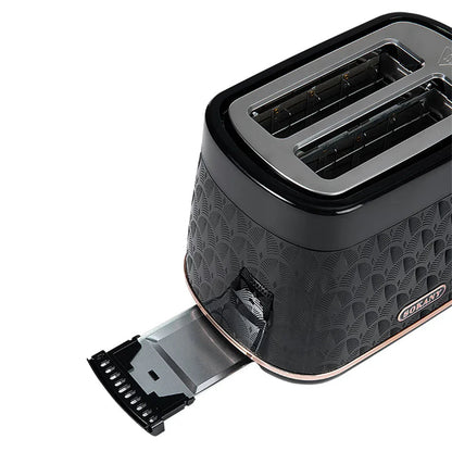 Prajitor de paine Sokany SK-033, 930W, 2 felii, Grad de rumenire ajustabil, Functie dezghetare, Negru