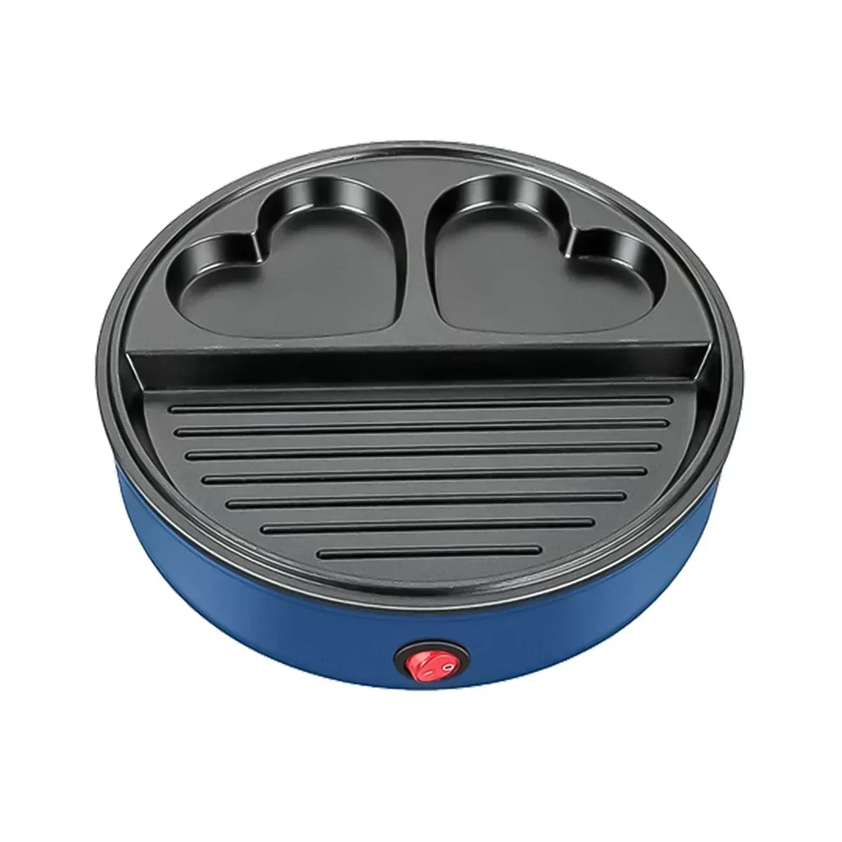 Gratar electric Sokany SK-221, 600 W, placa anti-aderenta, Blue