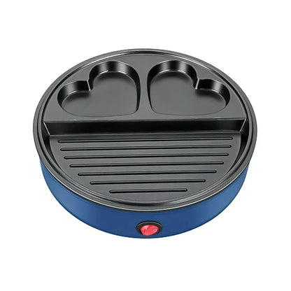 Gratar electric Sokany SK-221, 600 W, placa anti-aderenta, Blue
